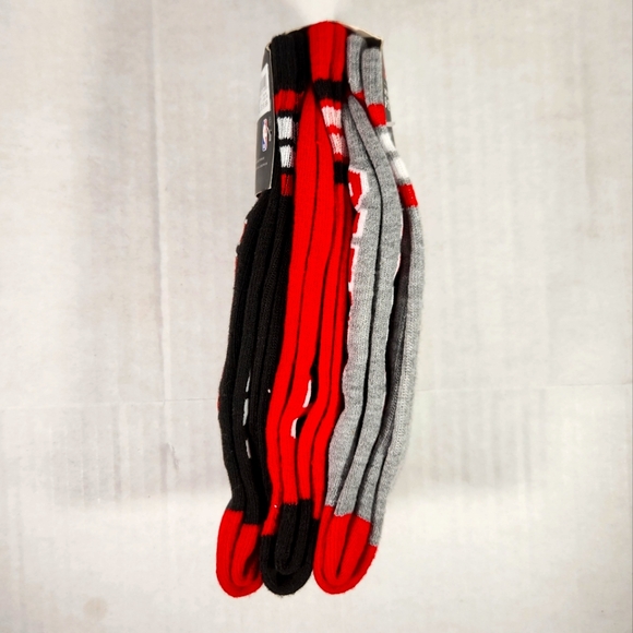 NWT Men's Houston Rockets Ultra 3 Pairs Crew Socks - Picture 2 of 3
